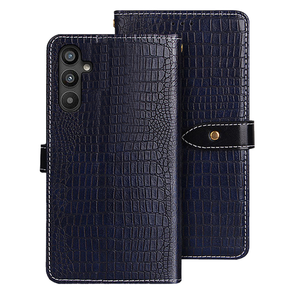 IDEWEI For Samsung Galaxy A34 5G Phone Flip Leather Wallet Cover Crocodile Texture Stand Anti-fall Phone Case IDEWEI For Samsung Galaxy A34 5G Phone Flip Leather Wallet Cover Crocodile Texture Stand Anti-fall Phone Case